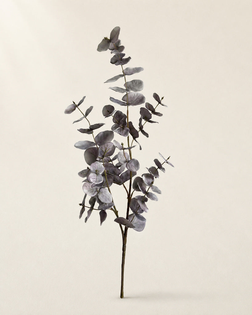Sea Gray Artificial Layered Eucalyptus Branch - 86 cm