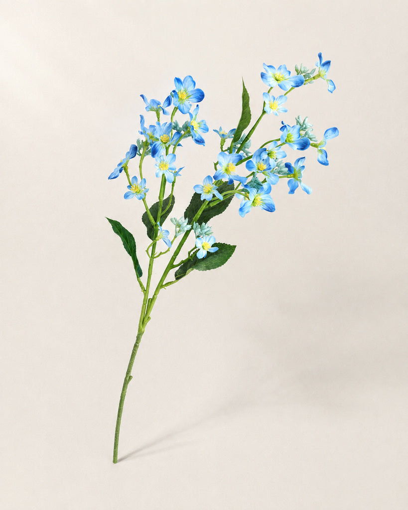 Blue Fabric Artificial Tung Flower Spray - 62 cm