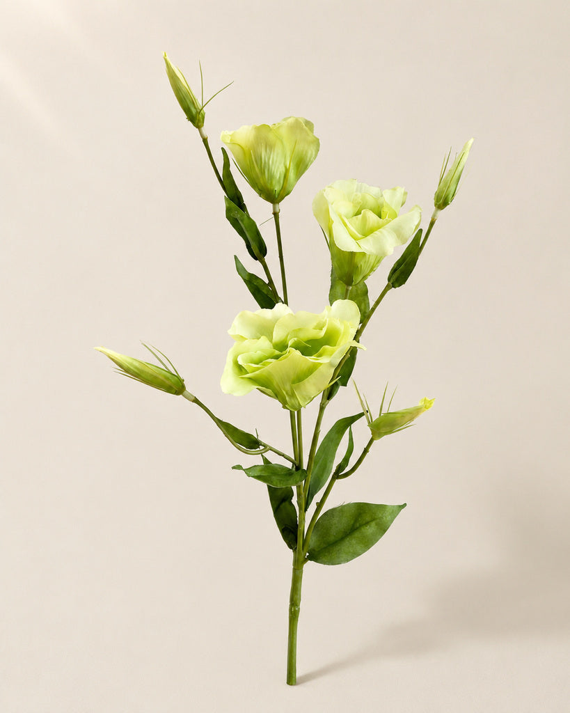 Green Artificial Lisianthus Spray - 57 cm