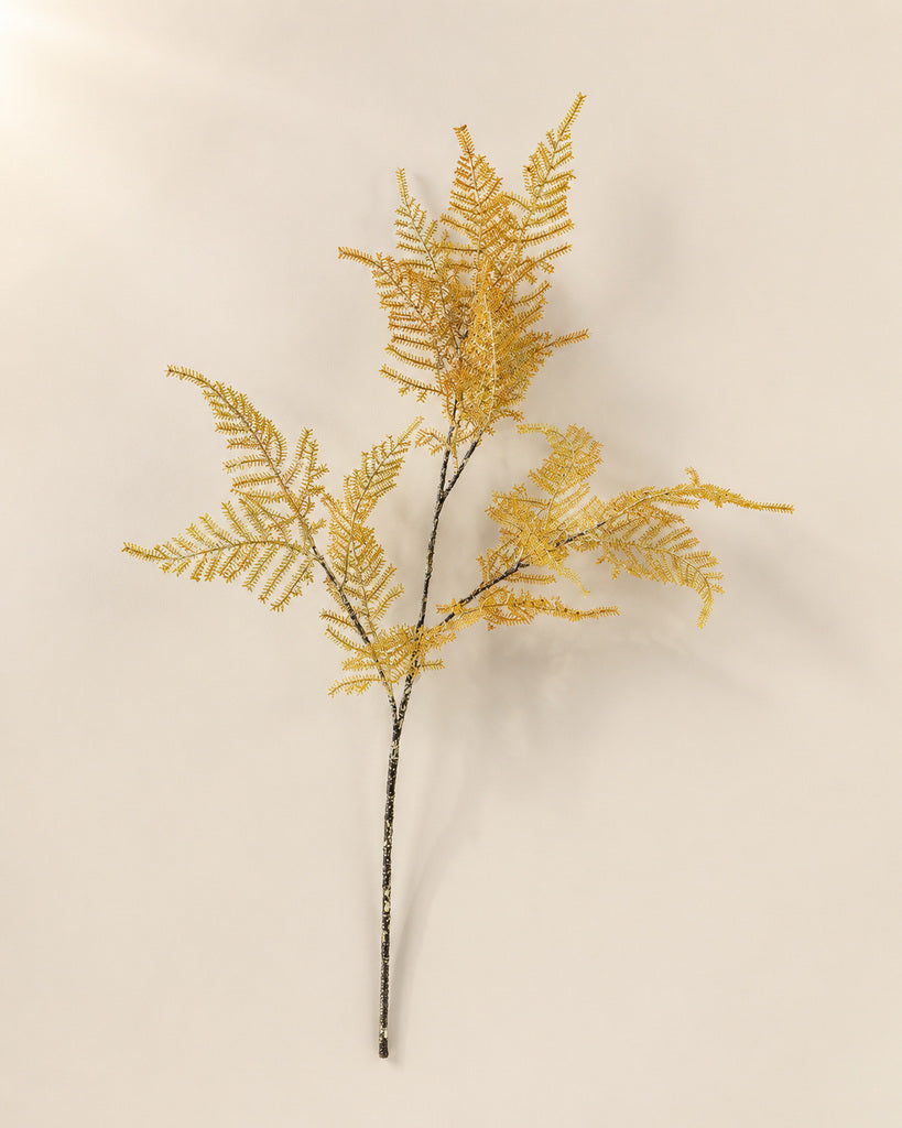 Orange Green Plastic Artificial Asparagus Pine Branch - 93 cm