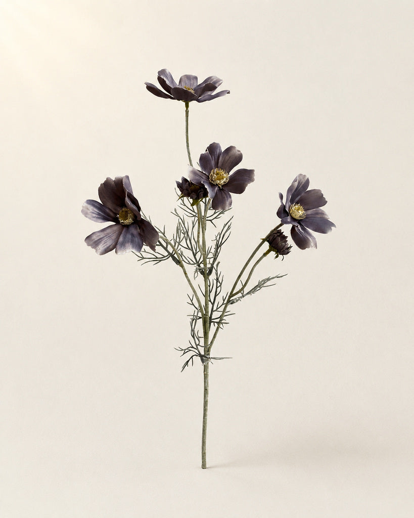 Gray Artificial Daisy Spray - 58 cm
