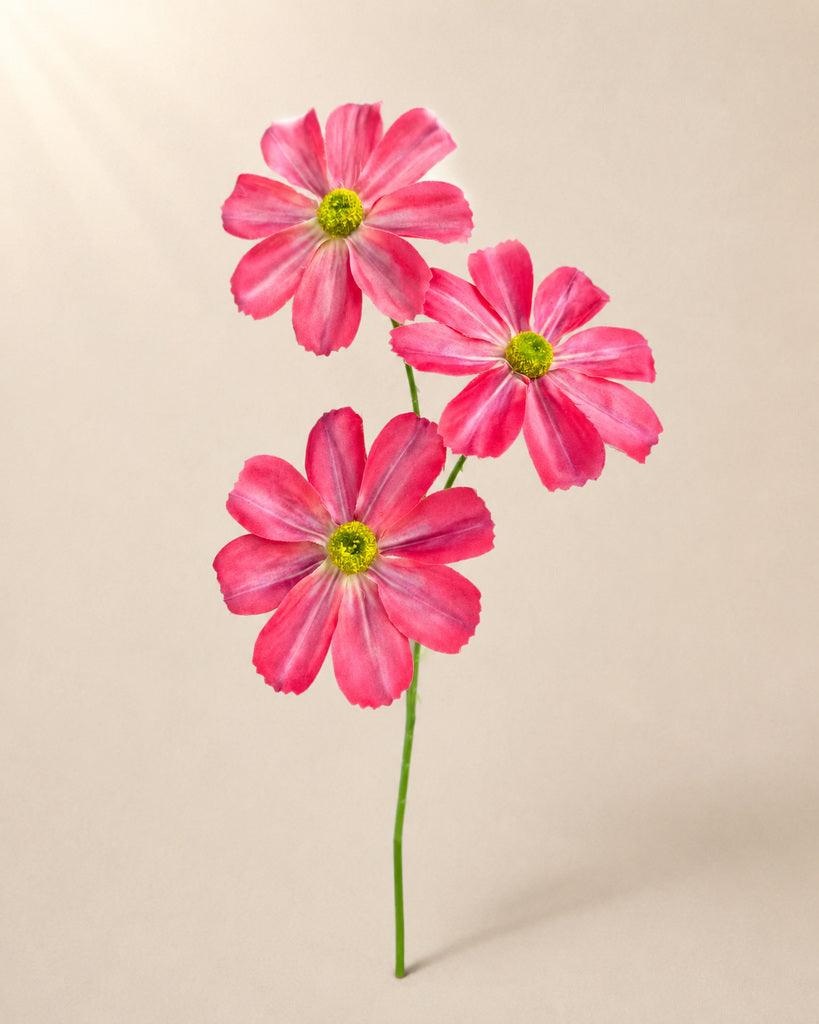 Red Artificial Cosmos Floral Spray - 60 cm
