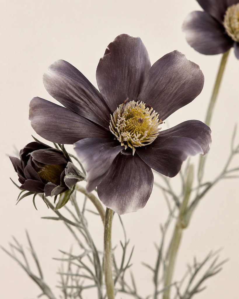 Gray Artificial Daisy Spray - 58 cm