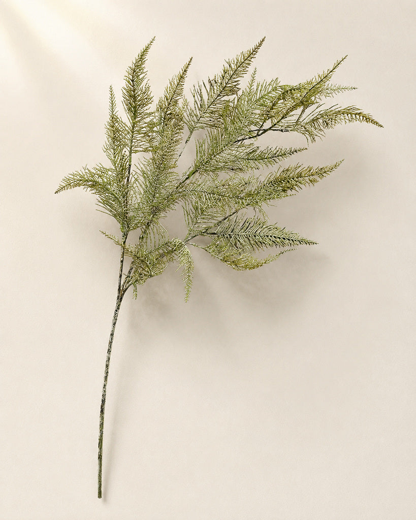 Gray Green Plastic Artificial Pointed Pine Branch - 101 cm