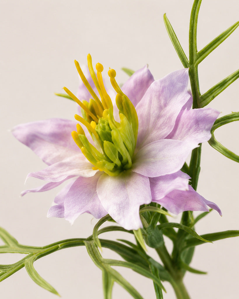 Purple Fabric Artificial Nigella Spray - 69 cm