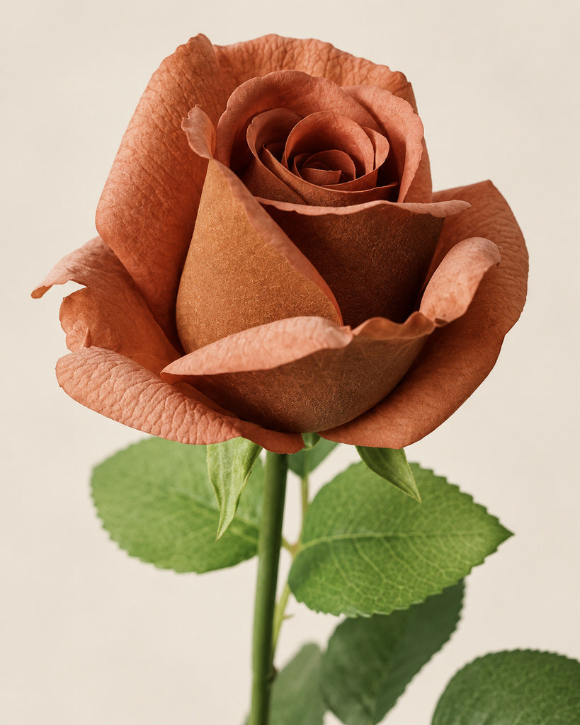 Latte Kate Artificial Rose Stem - 47 cm