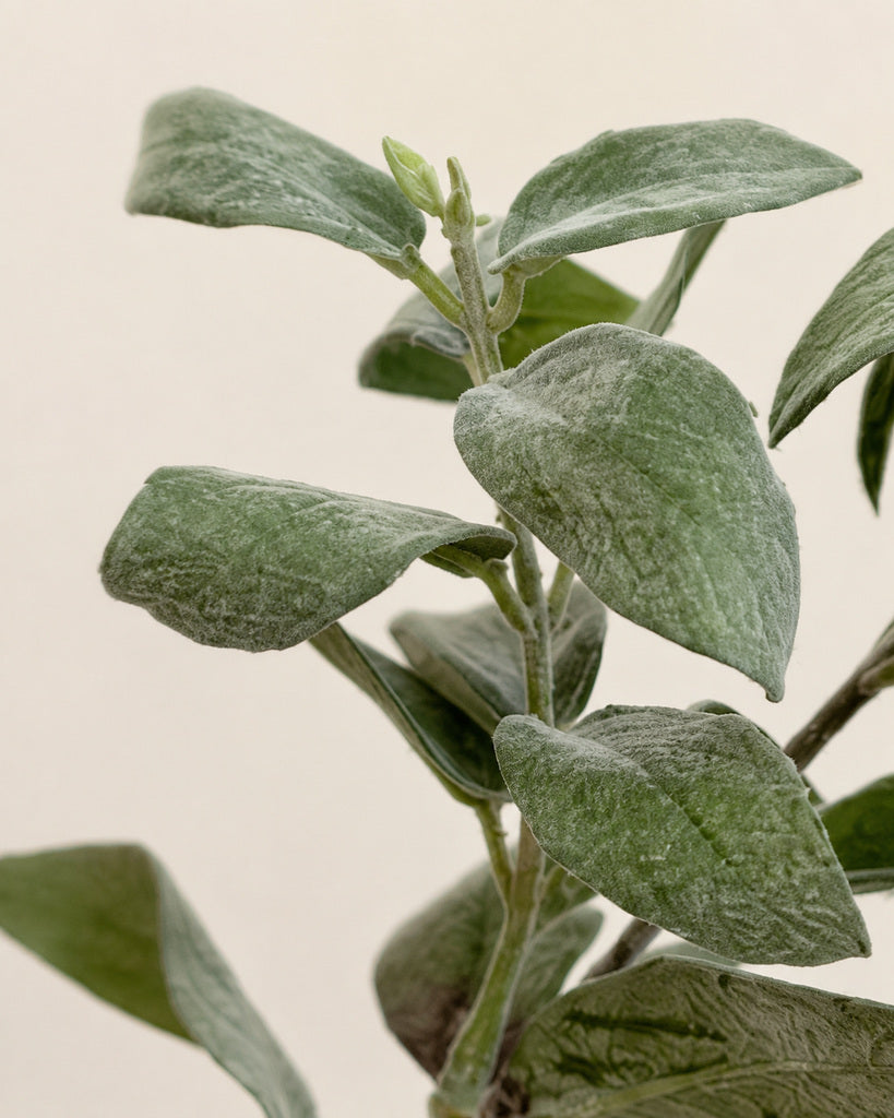 White Green Artificial Sage Greenery Spray - 40 cm