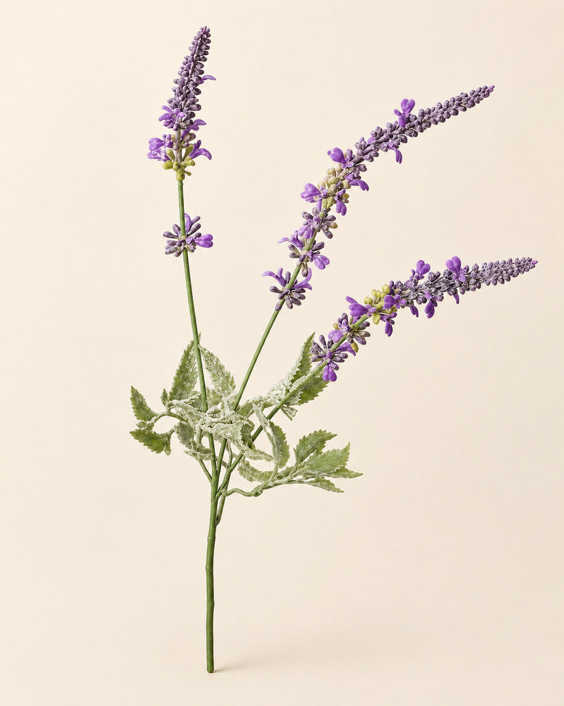 Purple Plastic Lavender Stem - 66 cm