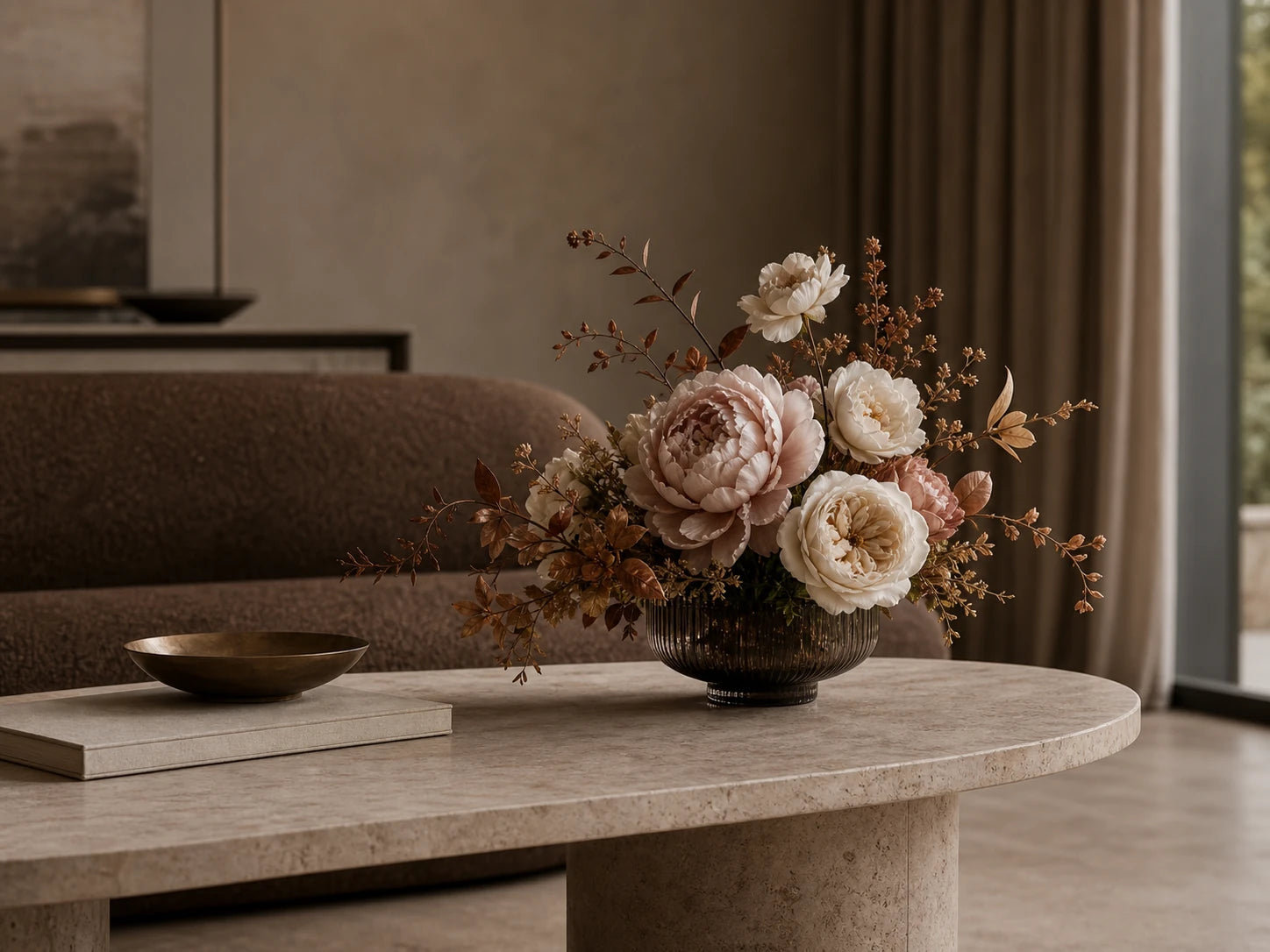 Coffee Table floral setting